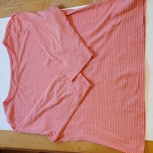 Talbots Pink Ribbed Long Sleeve Tee